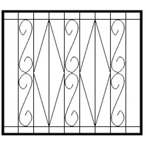 Малозаметные оконные решетки сварные