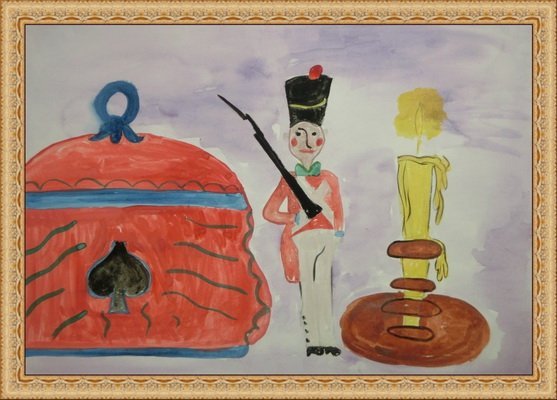 Стойкий оловянный солдатик рисунок