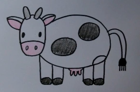 Корова для рисования