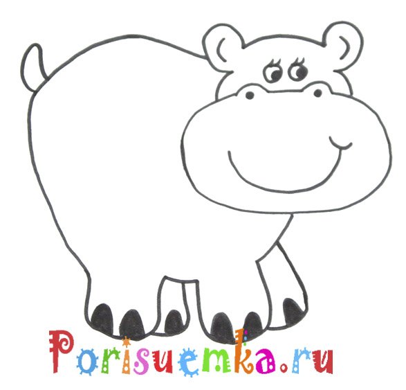 Бегемот поэтапно