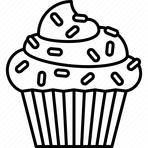 Кексик рисунок для срисовки