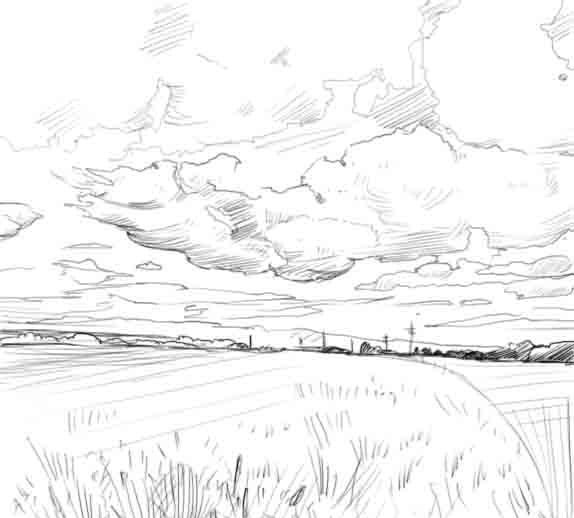 Поле карандашом