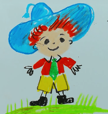 Незнайка рисунок карандашом