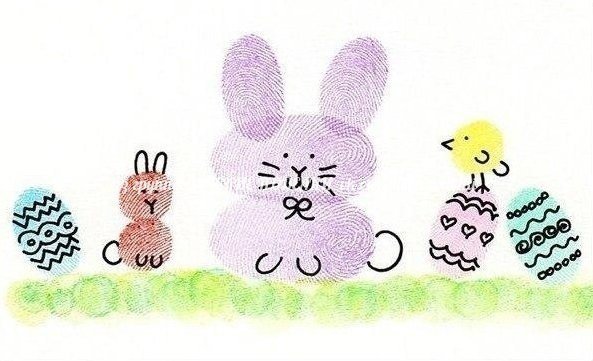 Рисование отпечатками