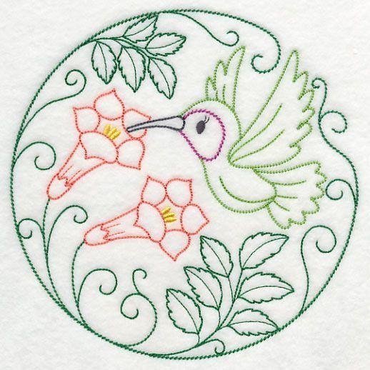 Вышивка гладью по контуру