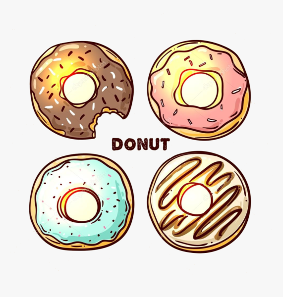 Пончики мультяшные