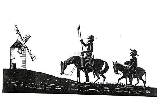 Иллюстрация к рассказу Дон Кихот