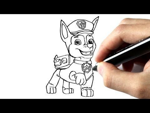 Как нарисовать Щенячий патруль гонщик