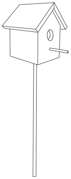 Скворечник рисунок простой (46 фото)