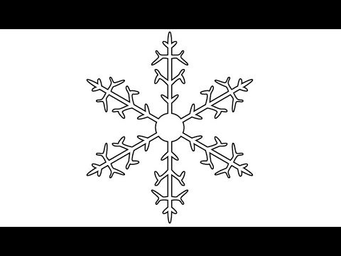 Трафарет «снежинки»