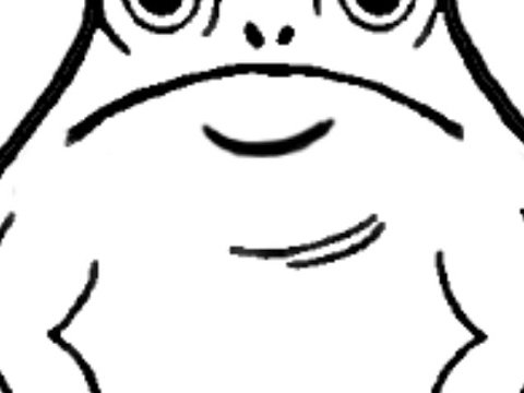 Лягушка карандашом