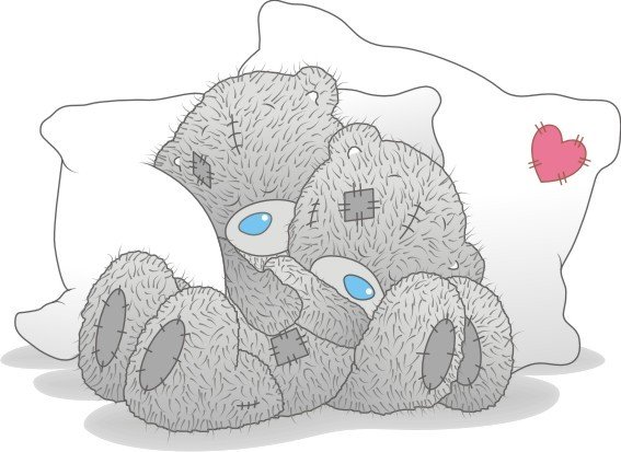 Мишка Тедди для рисования