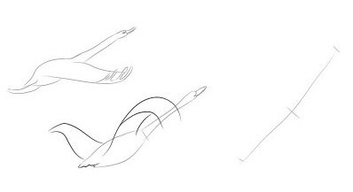 Дикие лебеди рисунок легкий