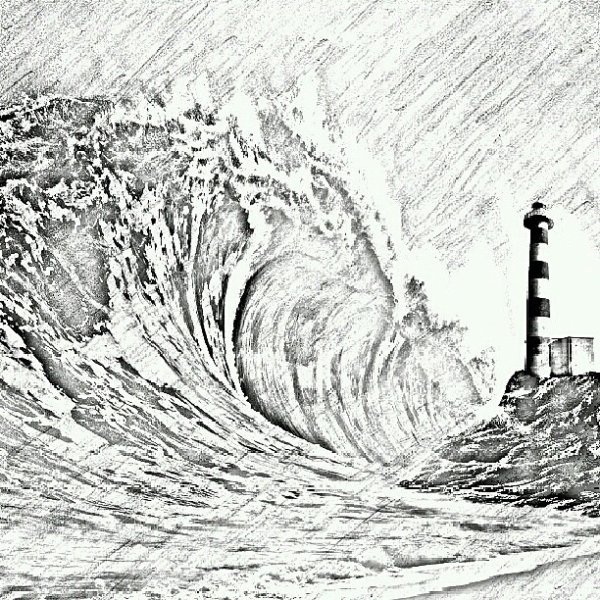 Нарисовать ЦУНАМИ