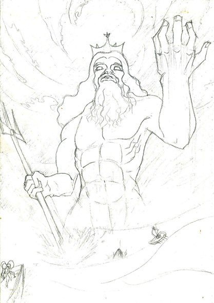 Славянский Бог Перун раскраска