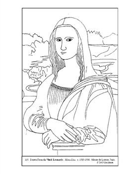 Раскраска да Винчи