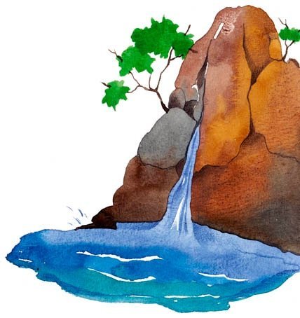 Родники рисунок карандашом