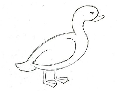 Утки карандашом