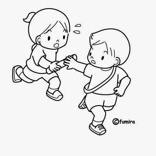 Эстафета рисунок