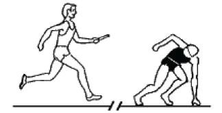 Легкоатлетическая эстафета фон