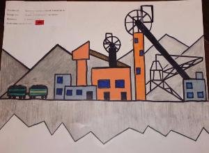 Шахта рисовать