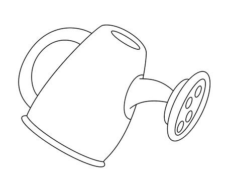 Лейка раскраска для детей