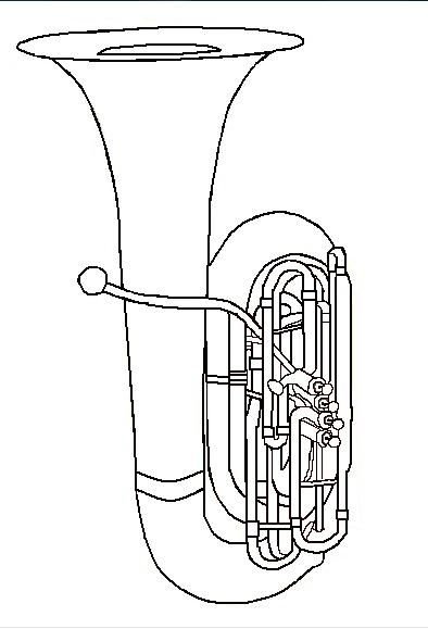 Туба инструмент рисунок