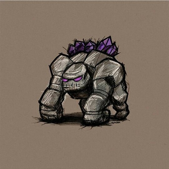 Раскраска майнкрафт Железный голем