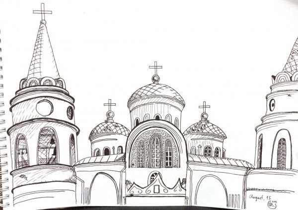 Киев достопримечательности набросок