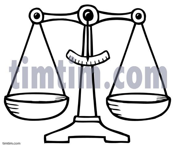 Раскраска знак зодиака весы