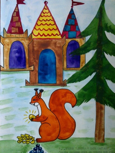 Иллюстрация к сказке Теремок для детей карандашом