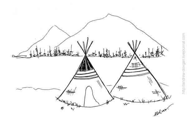 Простой рисунок тундры (49 фото)