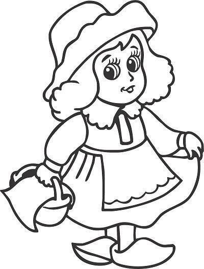 Красная шапочка трафарет