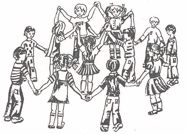 Раскраска Дружба народов