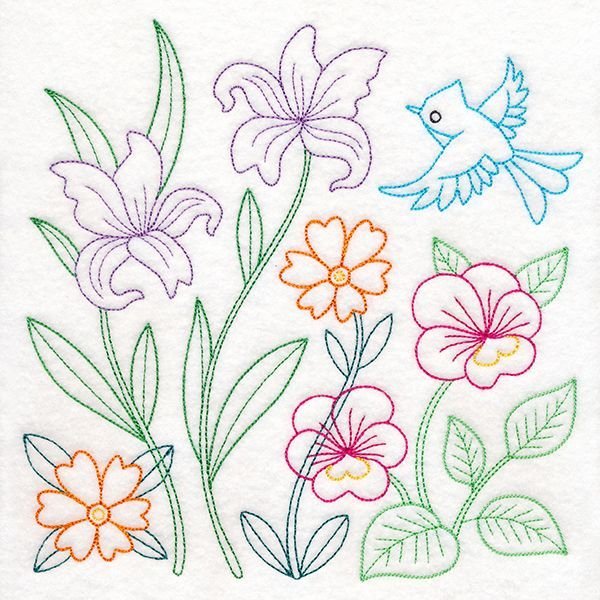 Вышивка стебельчатым швом для начинающих