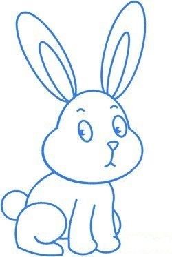 Рисование заяц для маленьких