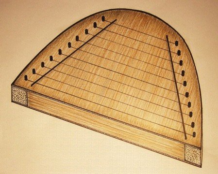 Гусли музыкальный инструмент рисунок