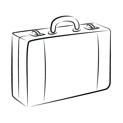 Чемодан нарисованный