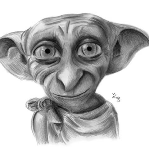 Тоби из Гарри Поттера рисунок