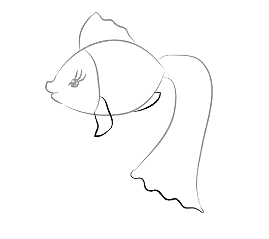 Рисунок к сказке Пушкина Золотая рыбка 1 класс