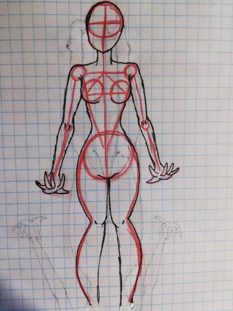 Кака рисовать тело