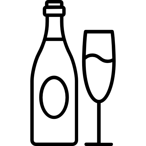 Шампанское раскраска