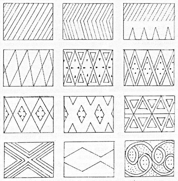Элементы геометрического орнамента