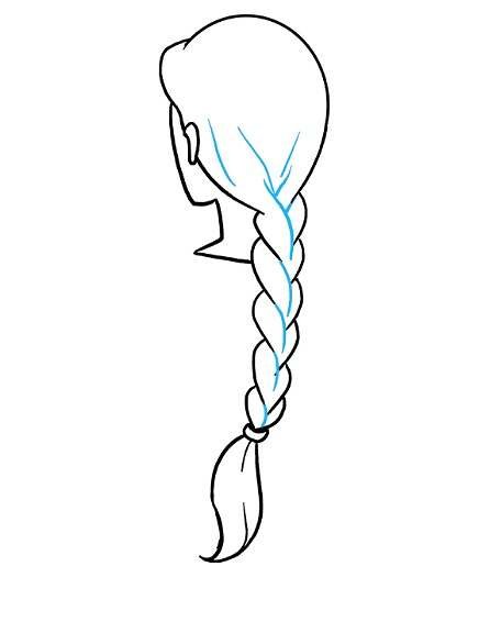 Раскраска косички