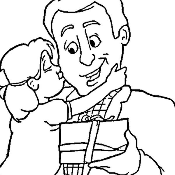 Day of father раскраска