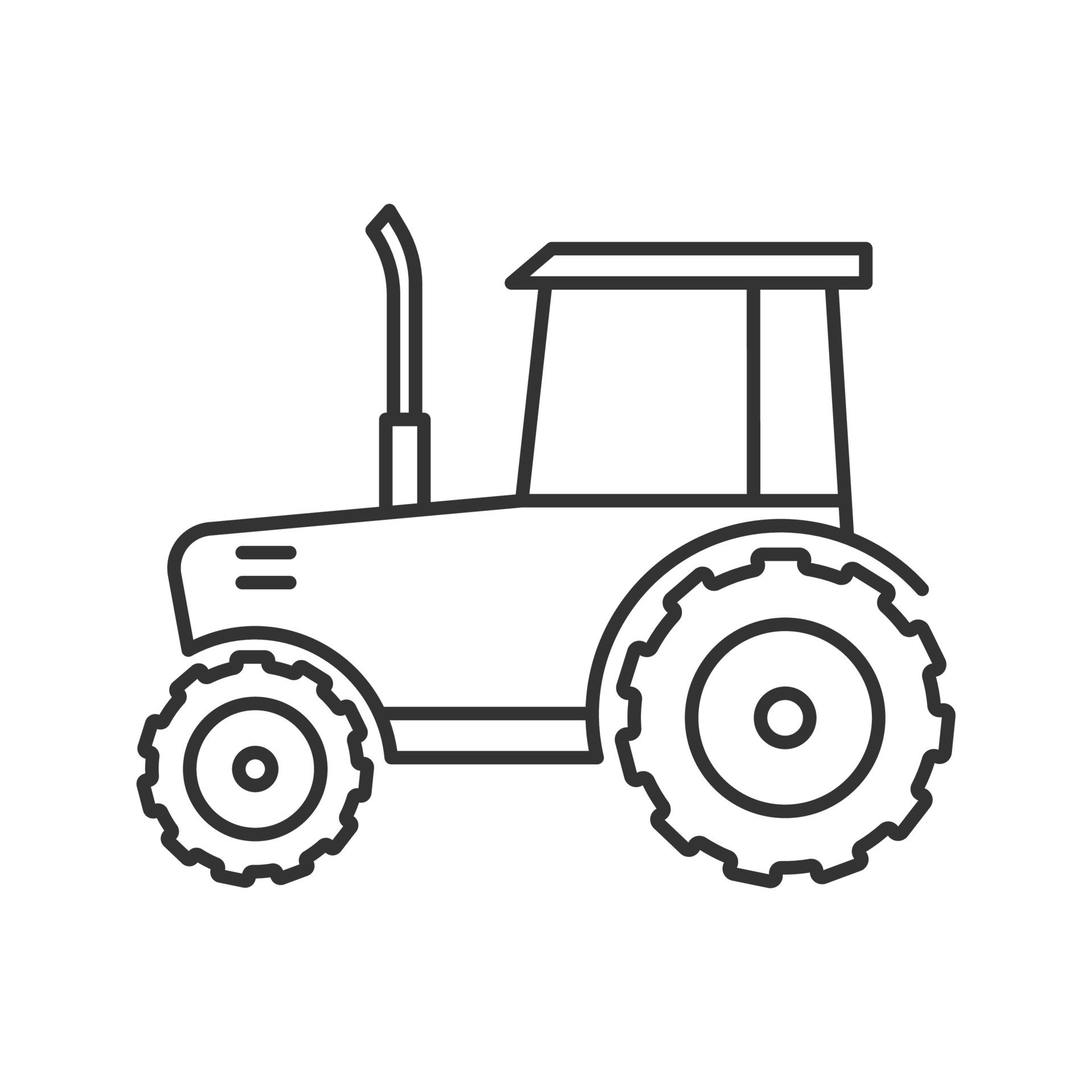 Трактор детский контур