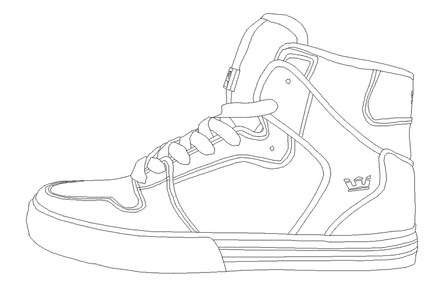 Как очень легко нарисовать кроссовки