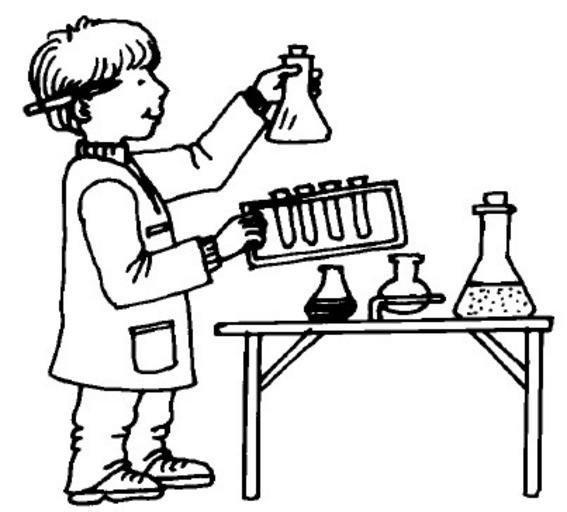 Раскраска опыты и эксперименты для детей