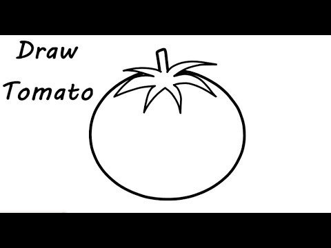 Как нарисовать помидор пошагово