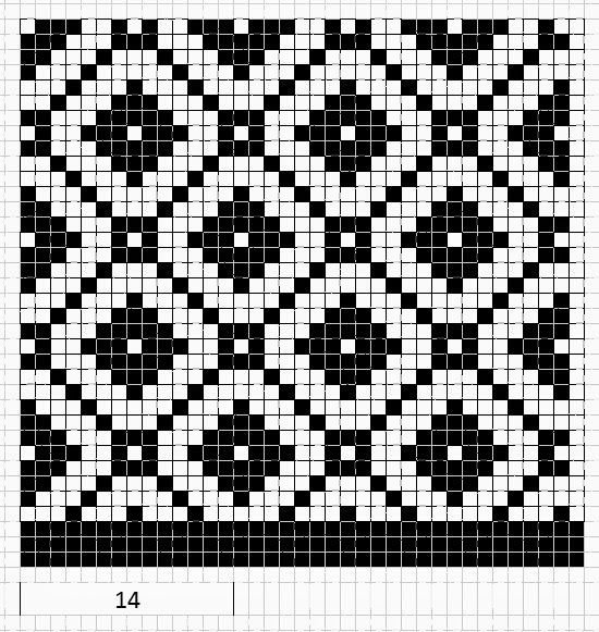 Геометрические жаккардовые узоры